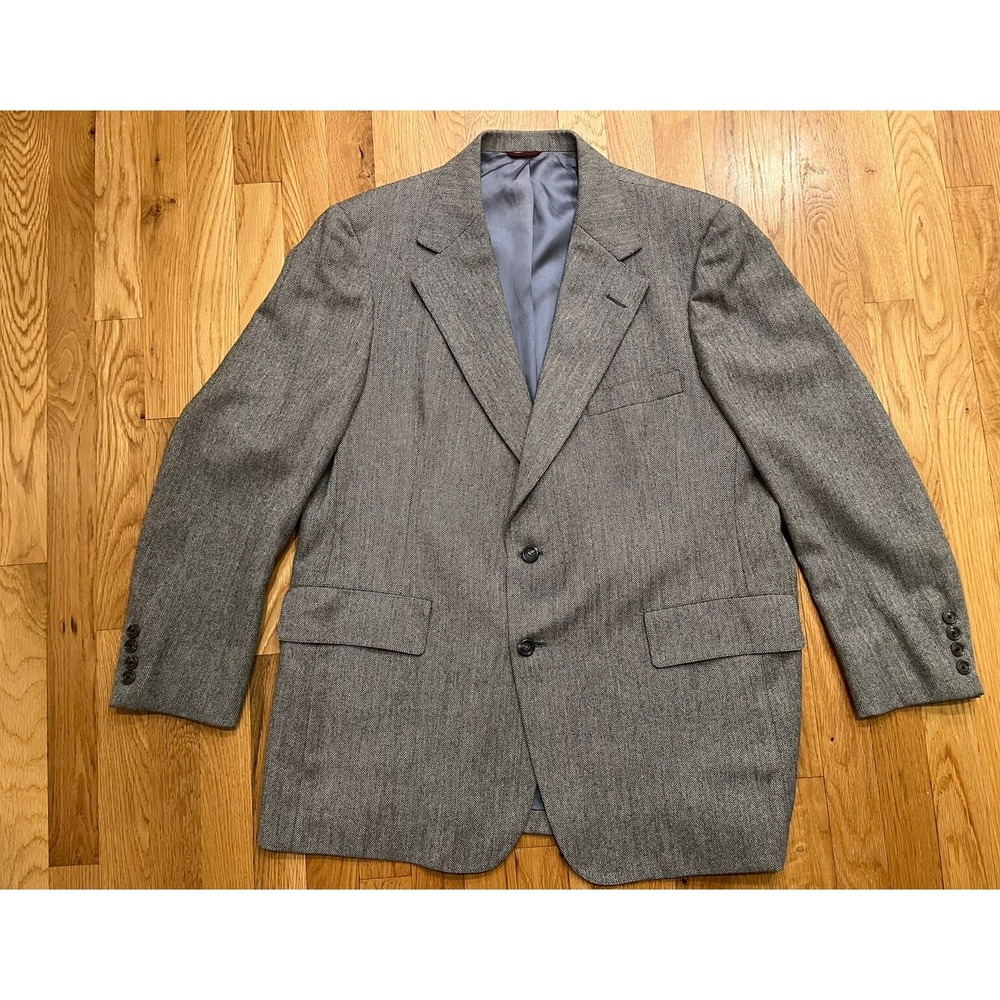 HART SCHAFFNER MARX Walkers Escadrille Sport Coat size 45 46 VTG USA Union Made